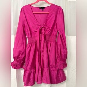 Elegant Pink Mini Dress